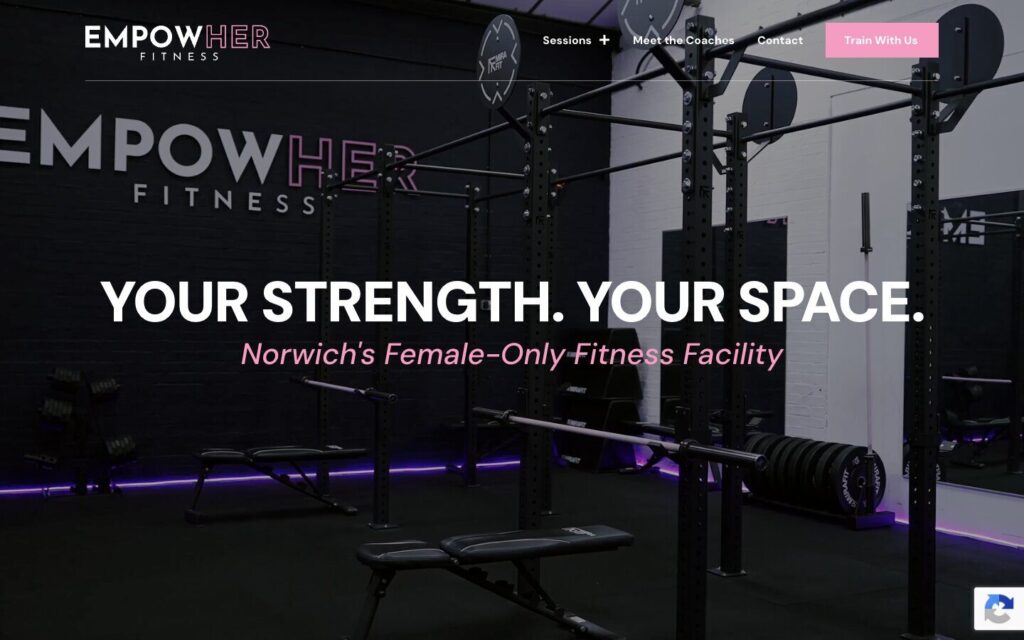 The EmpowHER Fitness website